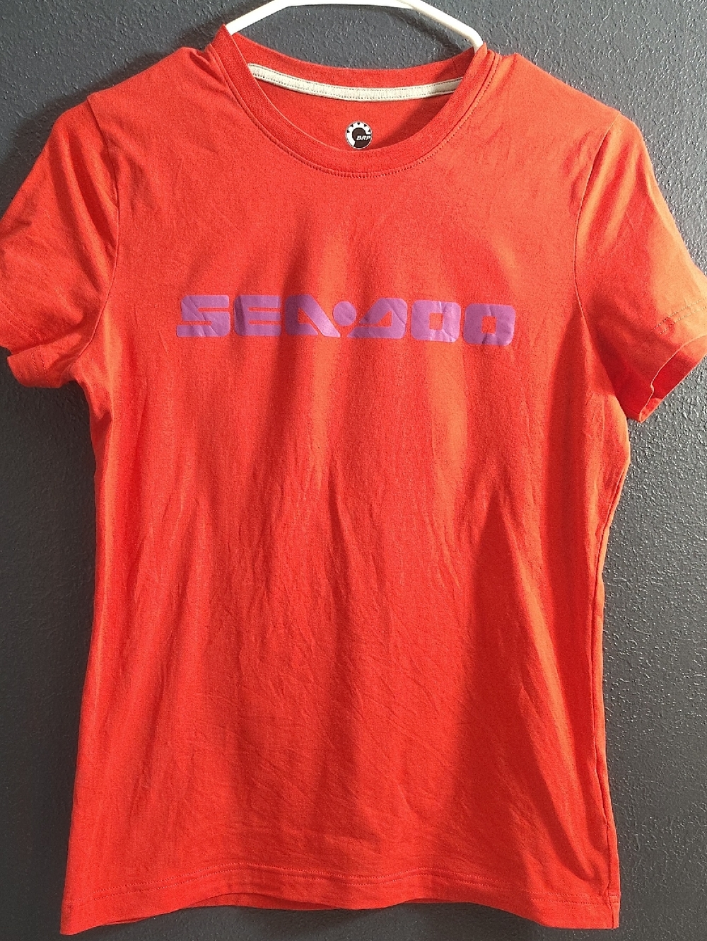 Sea-Doo Orange Logo Tee - Bold Graphic Cotton Spanx Crewneck Sportswear Tshirt.